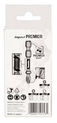 Makita E-13568 Impact Premier slagschroefbitset 5-delig Makita E-13568 Impact Premier slagschroefbitset 5-delig