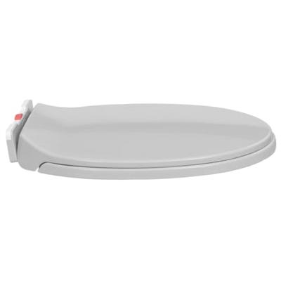 Toiletbril soft-close en quick-release ovaal lichtgrijs