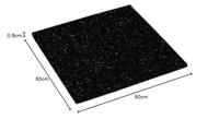Scanpart anti trillingsmat 60x60x0,8cm Wasmachine accessoire - thumbnail