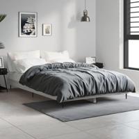 Bedframe bewerkt hout grijs sonoma eikenkleurig 120x190 cm - thumbnail