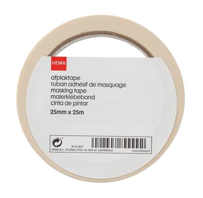 HEMA Afplaktape 25mm x 25m