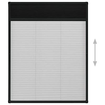 VidaXL Raamhor plissé 80x100 cm aluminium VidaXL Raamhor plissé 80x100 cm aluminium