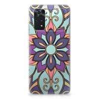 Xiaomi Poco M4 Pro 4G | TPU Case | Purple Flower - thumbnail