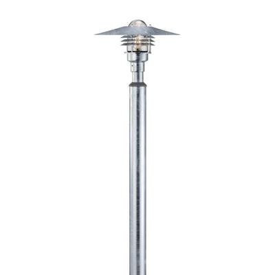 Staande tuinlamp gegalvaniseerd met E27 fitting &apos;Vejers&apos;
