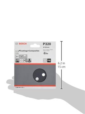 Bosch Accessories Best for Stone 2608605120 Excenterschuurpapier Met klittenband, Geperforeerd Korrelgrootte (num) 320 (Ø) 125 mm 5 stuk(s) - thumbnail