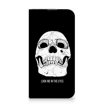 Mobiel BookCase iPhone 13 Pro Skull Eyes Mobiel BookCase iPhone 13 Pro Skull Eyes