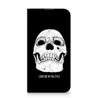Mobiel BookCase iPhone 13 Pro Skull Eyes - thumbnail