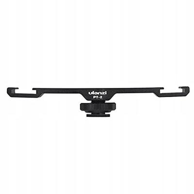 Ulanzi Dual cold shoe mount voor het monteren van extra lamp en/of microfoon