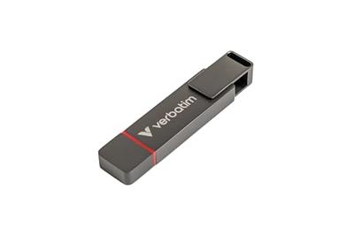 Verbatim Dual QuickStick USB-stick Retail 128 GB Zilver 32040 USB-C 3.2 Gen 1, USB-A 3.2 Gen 1