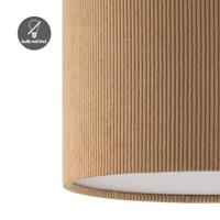 Corduroy Plafondlamp - Cilinder - Karamel - Scandinavische stijl - ø30 x 17 cm - E27 Fitting - Geschikt voor Woonkamers en slaapkamers - thumbnail