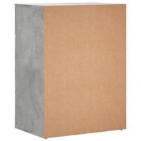 Dressoir 60x39x80 cm bewerkt hout betongrijs - thumbnail