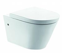 Wandcloset Flow Rim-Free 55 cm Inclusief Soft-Close Zitting Aqua Splash - thumbnail