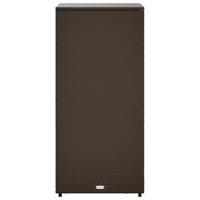 Tuinkast 50x55x115 cm poly rattan bruin - thumbnail