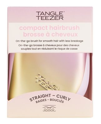 Tangle Teezer Compact Styler Detangling Hairbrush Lilac Yellow 1Stuks