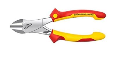 Wiha Krachtzijkniptang Professional electric met DynamicJoint® met in- en uitschakelbare openingsveer | 160 mm - 40921 - 40921