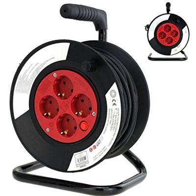 Haspel 15 meter 4V 3 x 1,0 mm2 met randaarde