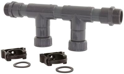 Verdeler PVC 40mm - 2 aftakkingen - 1-1/2