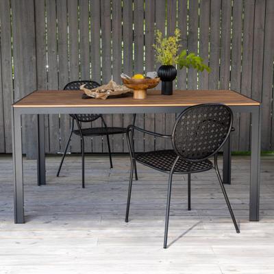 Nohr Tuintafel 'Erikka' 150 x 90cm, kleur Zwart