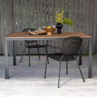 Nohr Tuintafel 'Erikka' 150 x 90cm, kleur Zwart - thumbnail
