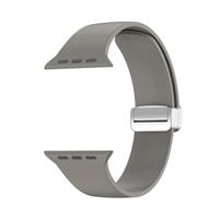 Siliconen bandje - Folding Buckle - Grijs - Geschikt voor Apple Watch 38mm / 40mm / 41mm / 42mm - thumbnail