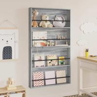 Tijdschrift Rek 2 pcs Grijs Sonoma 80 x 12 x 70 cm Bewerkt hout - thumbnail