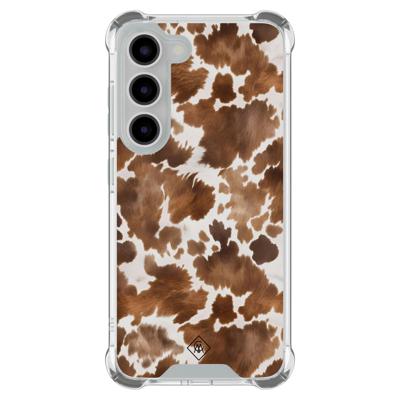 Samsung Galaxy S23 shockproof hoesje - Koeienprint