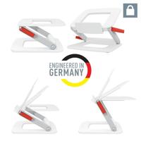 Leitz Ergo verstelbare laptopstandaard, wit - thumbnail