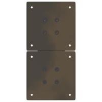 Salontafelpoten 2 st X-vormig 38x(42-43) cm staal naturel - thumbnail