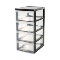 Iris ladekast 4x11l 39x29x61.6cm met wieltjes - thumbnail