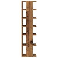 Schoenenkast 28x27x102 cm bewerkt hout oud houtkleurig - thumbnail