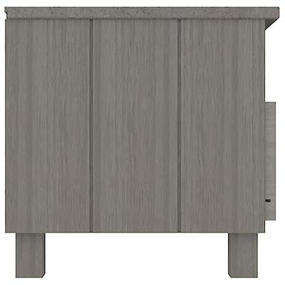 Tv-meubel 106x40x40 cm massief grenenhout lichtgrijs
