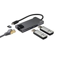 Hama USB-C dockingstation Geschikt voor merk (dockingstation): Universeel Incl. laadfunctie, USB-C Power Delivery - thumbnail