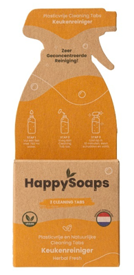 HappySoaps Herbal Fresh Keukenreiniger Tabs HappySoaps Herbal Fresh Keukenreiniger Tabs