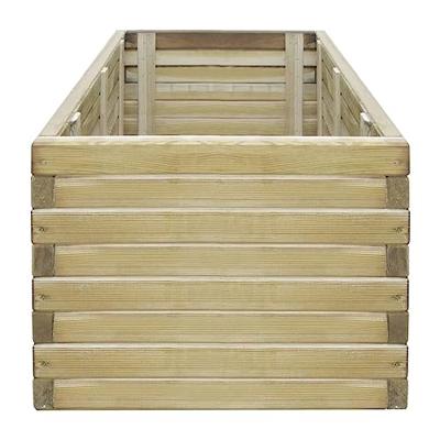 Plantenbak verhoogd rechthoekig 100x50x40 cm hout
