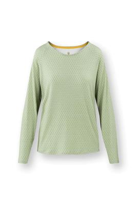 Pip Studio Tina Top Lange Mouw Thousand Leaves Lichtgroen XL Pip Studio Tina Top Lange Mouw Thousand Leaves Lichtgroen XL