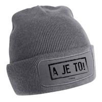 Buurman en Buurman Muts - Stempel Grijs - thumbnail