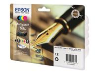 Epson T1636 Multipack Inktcartridge XL - WorkForce 2500, 2600 Series - Zwart / Cyaan / Geel / Magenta - thumbnail