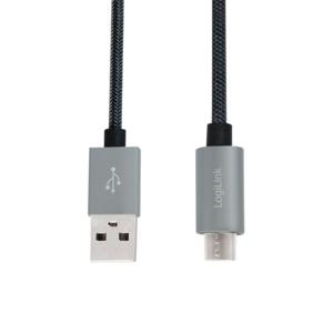 LogiLink CU0134 USB-kabel 2 m USB 2.0 USB A Micro-USB B Zwart, Grijs LogiLink CU0134 USB-kabel 2 m USB 2.0 USB A Micro-USB B Zwart, Grijs