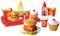 Ecoiffier 100% Chef Hamburgerset 36-delig - thumbnail