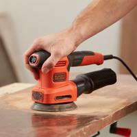 BLACK+DECKER BEW200 200W 4IN1 Multischuurmachine | Vlak-, detail-, en excentrische schuurzool | 1x Schuurvinger | 6x Schuurvellen - BEW200-QS - thumbnail