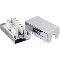 Equip 135620 cat6 junction box f22 - 26 awg, shielded solid wire, class e, silver - thumbnail