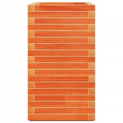 Plantenbak 90x40x72 cm massief grenenhout wasbruin
