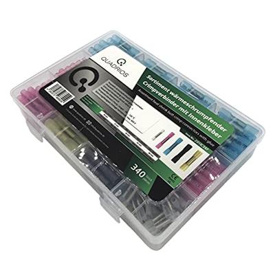 Quadrios 2011C397 Stootverbinder Met krimpkous 0.3 mm² 6 mm² Volledig geïsoleerd Wit, Rood, Blauw, Zwart, Geel 340 stuk(s) Quadrios 2011C397 Stootverbinder Met krimpkous 0.3 mm² 6 mm² Volledig geïsoleerd Wit, Rood, Blauw, Zwart, Geel 340 stuk(s)