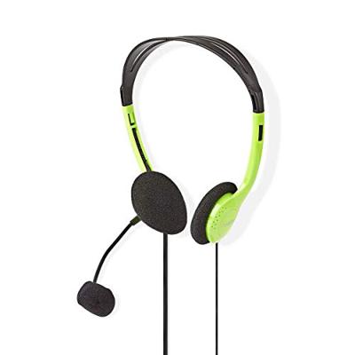PC-Headset | On-Ear | 2x 3,5 mm Connectoren | 2,0 m | Groen
