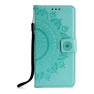 Shop4 - Samsung Galaxy A30s Hoesje - Wallet Case Mandala Patroon Mint Groen