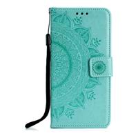 Shop4 - Samsung Galaxy A30s Hoesje - Wallet Case Mandala Patroon Mint Groen - thumbnail