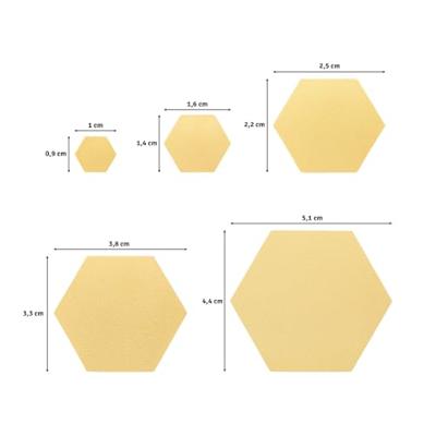 Vaessen Creative • figuurpons set zeshoeken 5st.