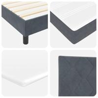 Boxspringbed met matras fluweel donkergrijs 100x200 cm - thumbnail