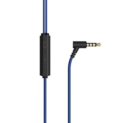 uRage Gaming headset SoundZ 210 inch in-ear, zwart-blauw, 3,5 mm in-ear full-stereo headset, geïntegreerde kabelafstandsbediening, afneembare microfoonarm