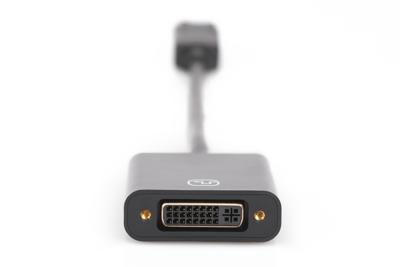 Digitus AK-340401-001-S DisplayPort / DVI Adapter [1x DisplayPort stekker - 1x DVI-bus 24+5-polig] Zwart 15.00 cm
